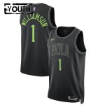 Maillot NBA New Orleans Pelicans Zion Williamson Nike 2025-26 City Edition Noir Swingman - Enfant